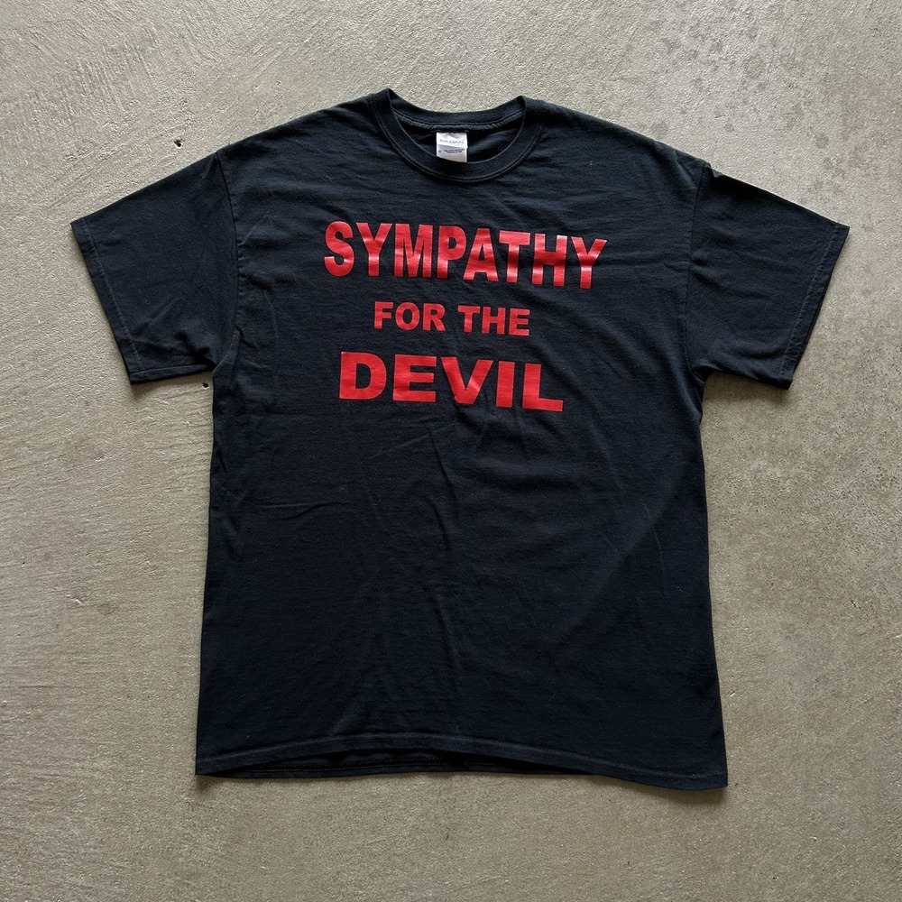 Vintage Red Hot Chilli Peppers Shirt Size Large Black Red Sympathy For The Devil
